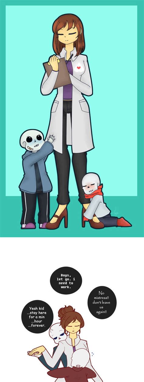 Dont Leave Us Scify Frisk And Baby Bones By Jjaydazo On Deviantart
