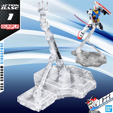 Bandai Gundam Gunpla Action Base 1 Clear Vca Gundam Singapore