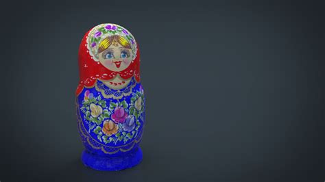 Russian Matryoshka Doll 3d Model 5 Fbx Ma Obj Max Unknown Free3d