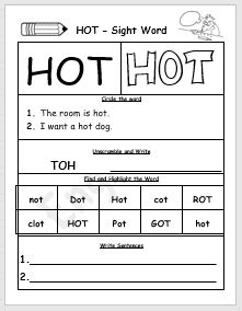 Hot Sight Word Printable Worksheet Englishbix Sexiezpix Web Porn