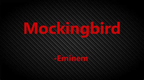Mockingbird Eminem Lyrics Youtube