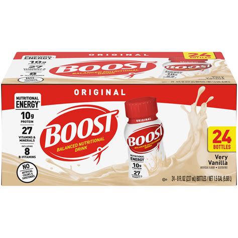 Boost Original Ready to Drink Nutritional Drink, Very Vanilla ...