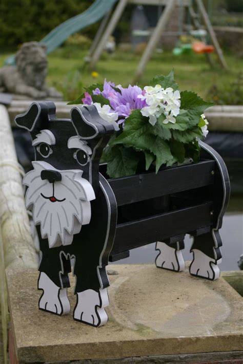 funny cute diy dog planters