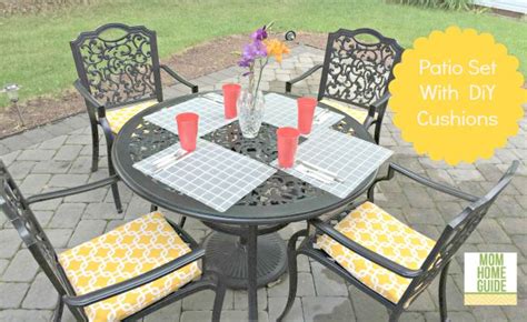 Adjust this based on the size and shape of your cushions and your furniture's frame. DIY Outdoor Seat Cushions