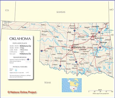 Map Of Oklahoma Stillwater Oklahoma Tulsa Oklahoma Kansas Ohio