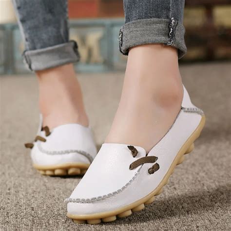 Buy Soft Pu Leather Red Flat Shoes 2018 Spring Zapatos Mujer Women Flats Shoes