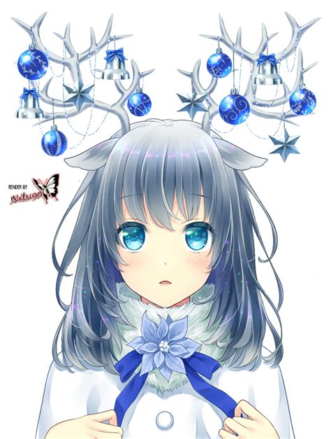 Christmas Anime Render 1 By Natsi90 On Deviantart Anime Girl Anime