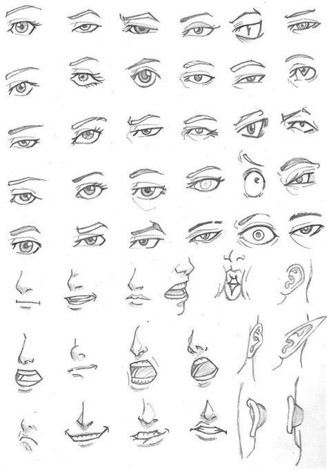 Лицо набросок Уроки по рисованию глаз Рисование глаза