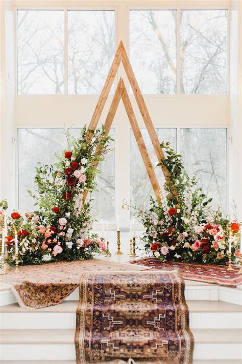 Geometric Wedding Wedding Ceremony Backdrop Wedding Arch Ceremony