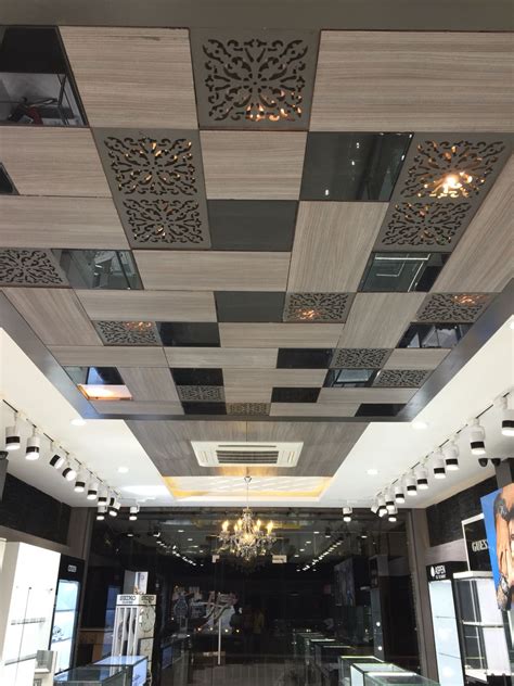 Gyproc gypsum plasterboards are the ultimate wall and ceiling solutions for today's buildings, providing high levels of performance in terms of fire rating, acoustic insulation, thermal. False ceiling at watch showroom at Jaipur designed by ...