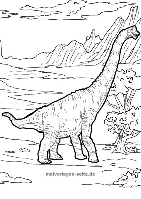 Versuche es doch zunächst mal mit einem einfachen ausmalbild vom dino! Malvorlage Brachiosaurus | Dinosaurier - Kostenlose Ausmalbilder | Malvorlage dinosaurier ...