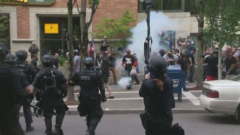 Police Deem Dueling Protests Riot In Downtown Portland