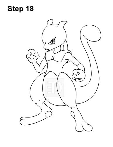 How To Draw Mewtwo Pokemon Video Step By Step Pictures 3024 The Best