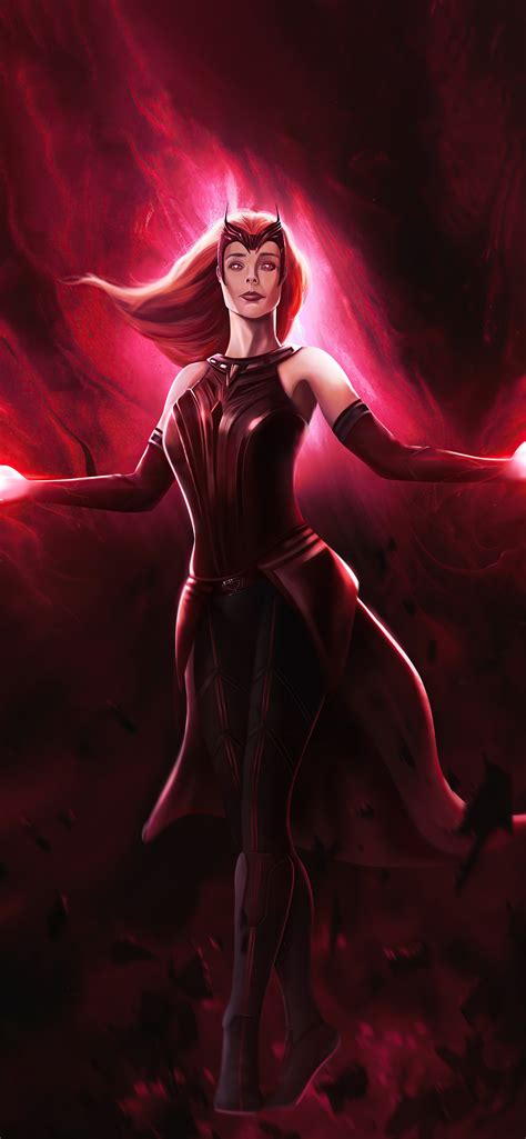 1242x2688 The Scarlet Witch Iphone Xs Max Hd 4k Wallpapers Images
