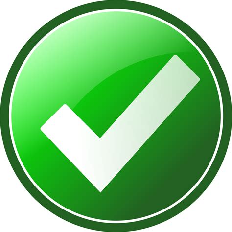Check Mark Icon Green Png Transparent Background Free Download 45000