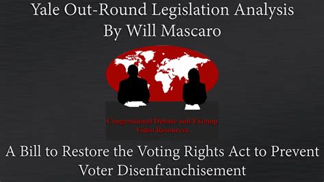 Yale Semi Finals A Bill To Restore The Voting Rights Act To Prevent