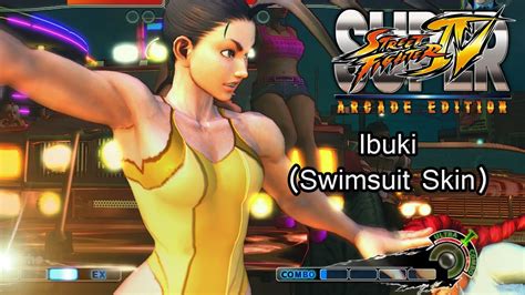 Ibuki Swimsuit Skin Super Street Fighter Iv Arcade Edition Youtube