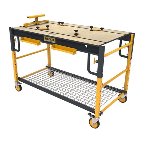 Stacker 5 In 1 Multi Function Workbench For Miter Saws And Scaffolding