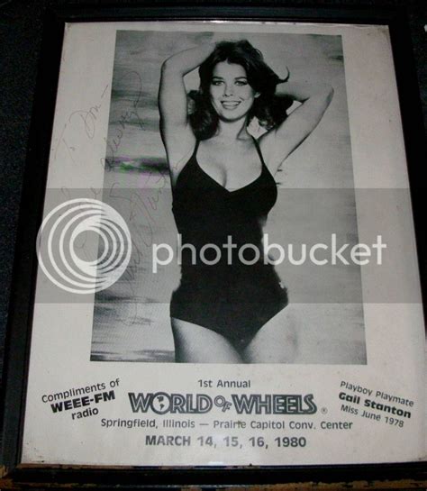 1978 Signed Autograph Playboy Gail Stanton Playmate Picture World Of