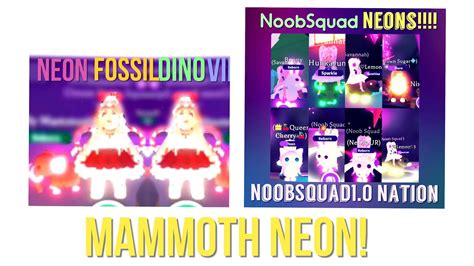Roblox Adopt Me Pets Making A Neon Mammoth Youtube
