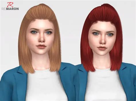 The Sims Resource Tz0224 Hair Retextured By Remaron Sims 4 Hairs Vrogue