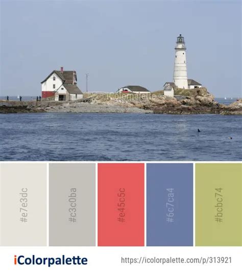 Color Palette Ideas From Lighthouse Sea Tower Image Icolorpalette