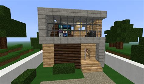 Simple Modern House Minecraft Project