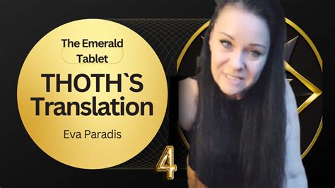 Thoth S Translation P 4 By Eva Paradis Youtube