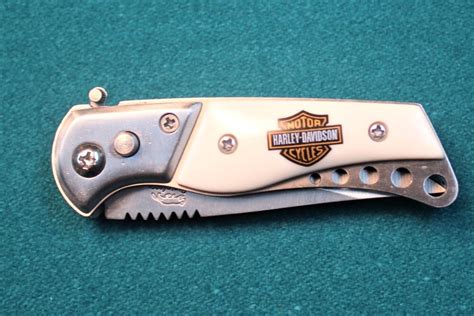 Harley Davidson Automatic Knife Small Switchblade With Safety Lock