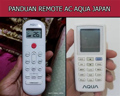 Airtech Ac Jasa Service Ac Fungsi Tombol Remote Ac Aqua Japan