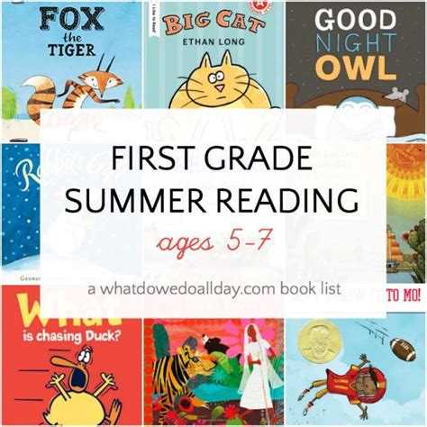 1st Grade Summer Reading List For 5 7 Year Olds