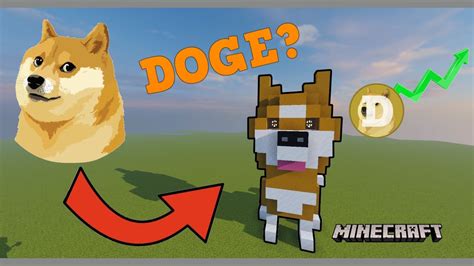 Doge Shiba Inu Minecraft Statue Tutorial Youtube