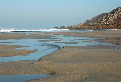 Low Tide Gwynver Beach Cornwall Guide Images