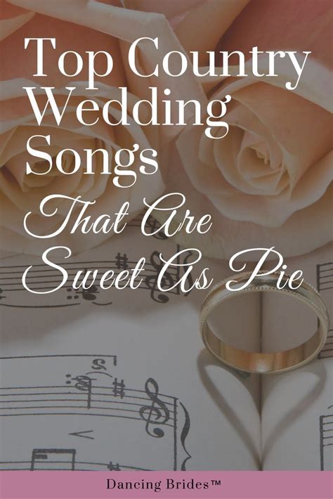 If you're a bride with your heart set on country wedding songs, you're in luck—we've got 68 of the best songs to capture the love and magic you feel on your wedding day. Top Country Wedding Songs That Are Sweet As Pie | Country ...