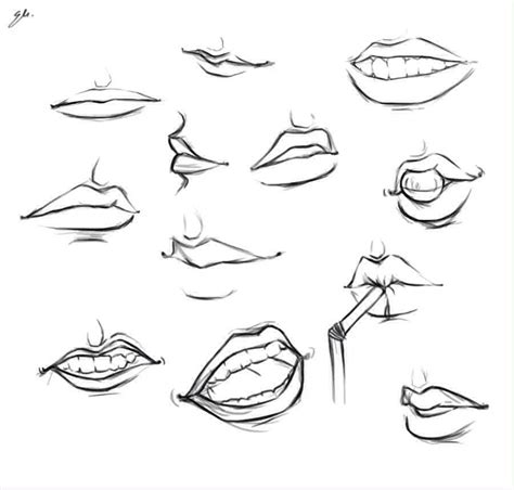 Next, sketch an arch above and below the horizontal line, making finally, color in the mouth with a red or pink color and add a little bit of shading to make it look natural. HTD Mouth | Lips drawing, Drawings, Mouth drawing