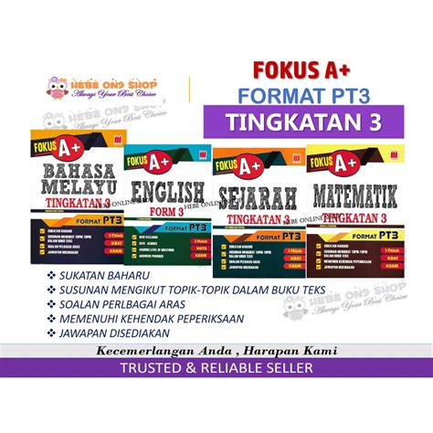 Soal pilihan ganda soal essay sistem nilai pabean soal essay sistem klasifikasi barang ekspor impor (hs). Buku Latihan Tingkatan 3 FOKUS A+ KSSM Berformat PT3 Edisi ...