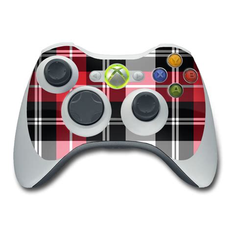 Red Plaid Xbox 360 Controller Skin Istyles