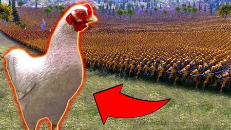 Mega Chicken Cluck Norris Vs 100 000 Golden Knights Ultimate Epic Battle Simulator Uebs