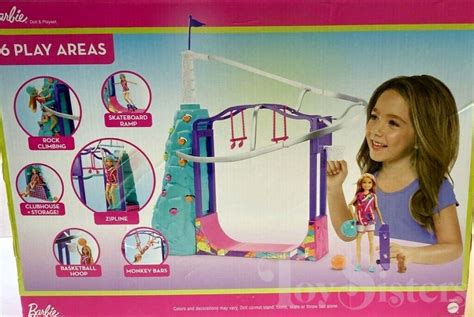 2018 2019 barbie team stacie extreme sports playset and doll gbk61 toy sisters