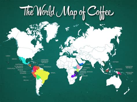 The World Map Of Coffee The Coffee Universe