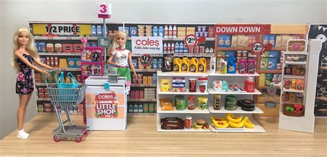 Barbie Supermarket Using Coles Little Shop Mini Doll House Barbie