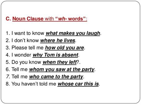 It can be the subject of a sentence, an object, or a complement. 11-syntax-clauses-9-638.jpg (638×479) | Bahasa inggris ...