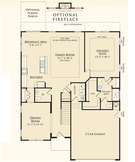 Beautiful Ryan Homes Sienna Floor Plan New Home Plans Design