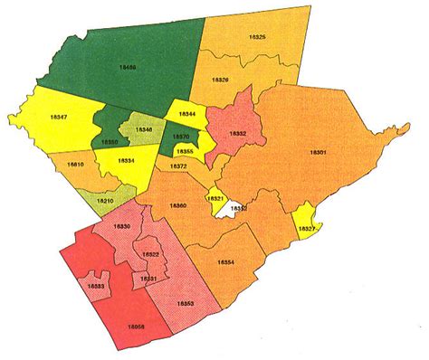 Zip Code Map Montgomery County Pa Us States Map