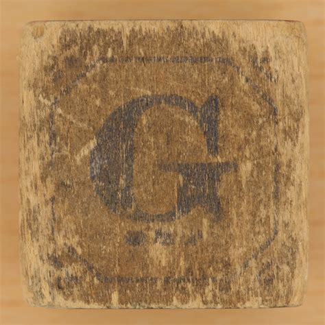 Vintage Wooden Block Letter G Leo Reynolds Flickr