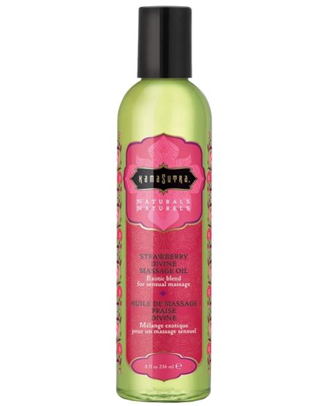Kama Sutra Naturals Massage Oil Strawberry By Kama Sutra Cupids