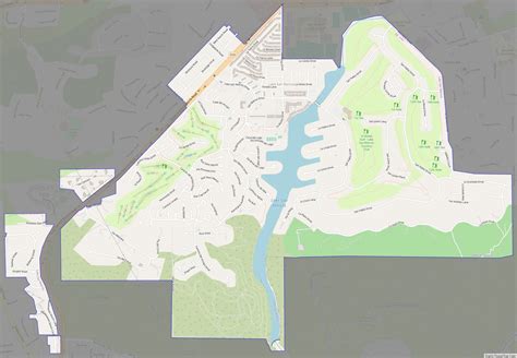 Map Of Lake San Marcos Cdp