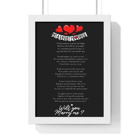 Romantic Marry Me Poem Instant Digital Download For Marriage Proposal
