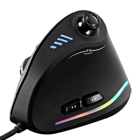 zlot vertical gaming mouse wired rgb ergonomic usb joystick programmable laser gaming mice 6 1