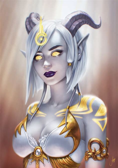 Lightborn Draenei Faneeya By Junejenssen Warcraft Art Character Art Fantasy Art Women